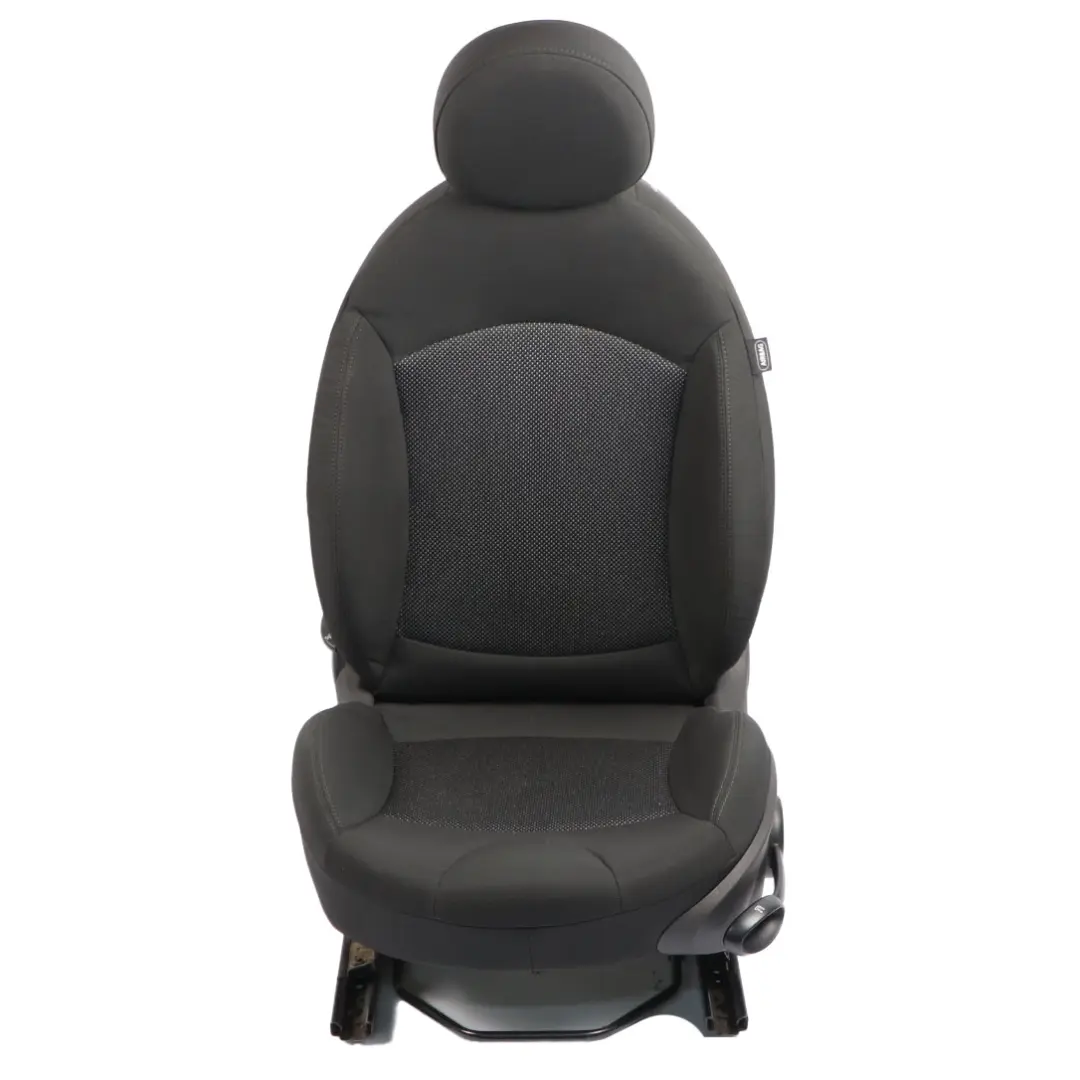 Front Seat Mini Cooper R55 R56 R57 Sport Left N/S Cloth Fabric Carbon Black to with Part number 2753485 Front Seat Mini Cooper R55 R56 R57 Sport Left N/S Cloth Fabric Carbon Black - SKU 2753485-2 - Part number 2753485