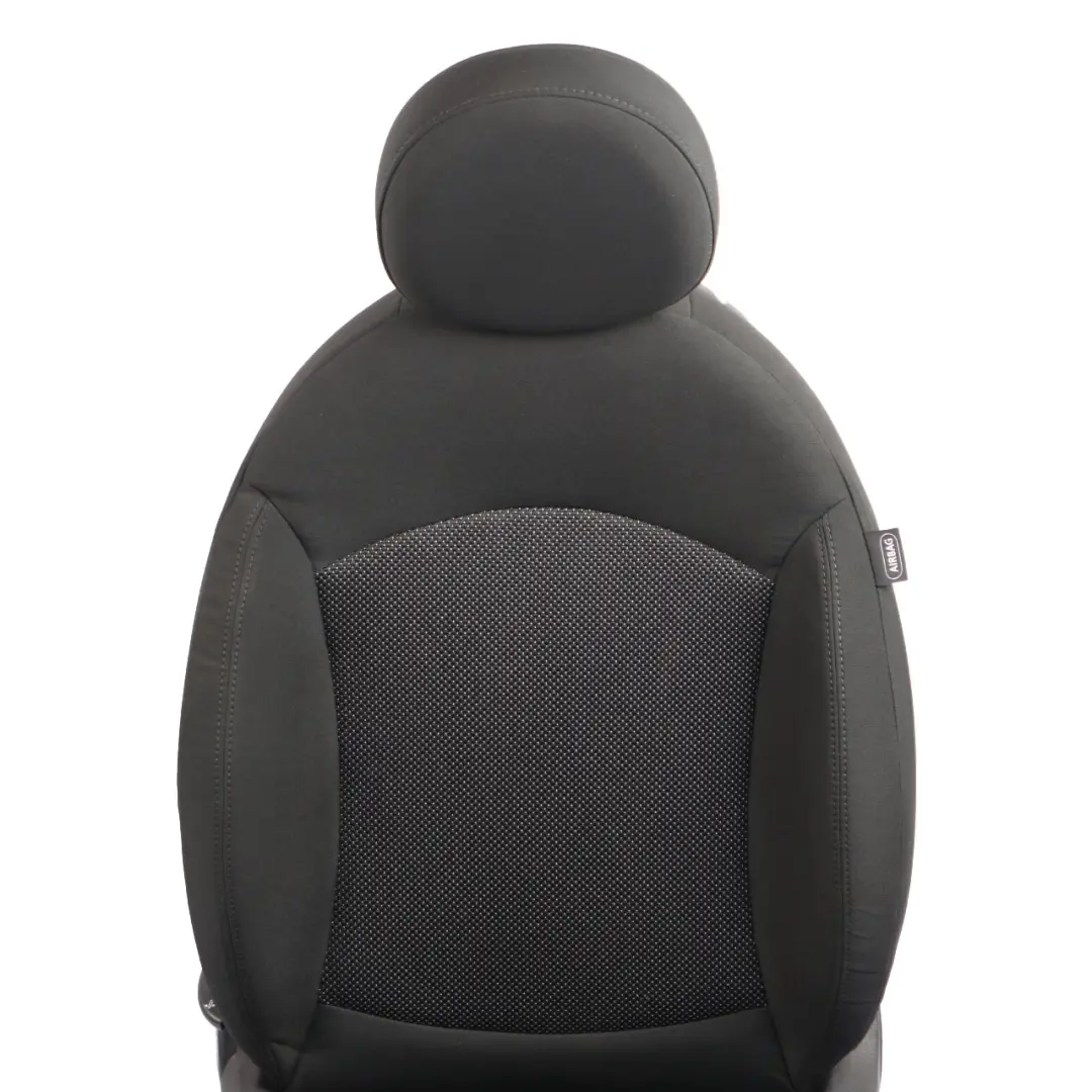  Front Seat Mini Cooper R55 R56 R57 Sport Left N/S Cloth Fabric Carbon Black - SKU 2753485-2 - Part number 2753485