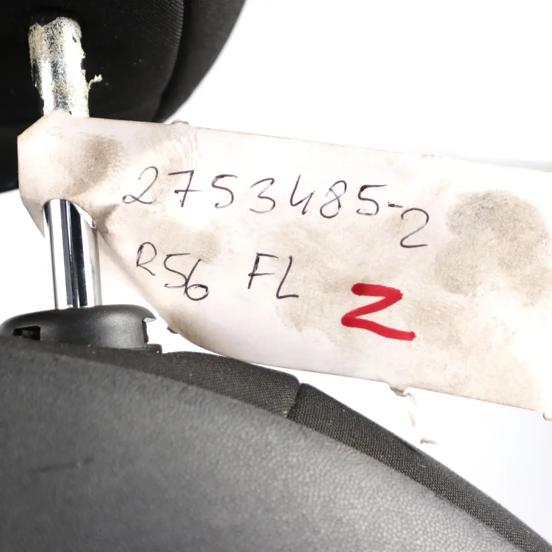 Front Seat Mini Cooper R55 R56 R57 Sport Left N/S Cloth Fabric Carbon Black to with Part number 2753485 Front Seat Mini Cooper R55 R56 R57 Sport Left N/S Cloth Fabric Carbon Black - SKU 2753485-2 - Part number 2753485