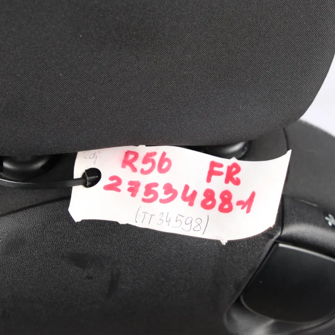 Sedile Frontale Dx Tessuto Scacchi/Nero Carbonio per Mini Cooper R55 R56 R57 Sport con numero di parte 2753488 Mini Cooper R55 R56 R57 Sport Sedile Frontale Dx Tessuto Scacchi/Nero Carbonio - SKU 2753488-1 - Numero di parte 2753488