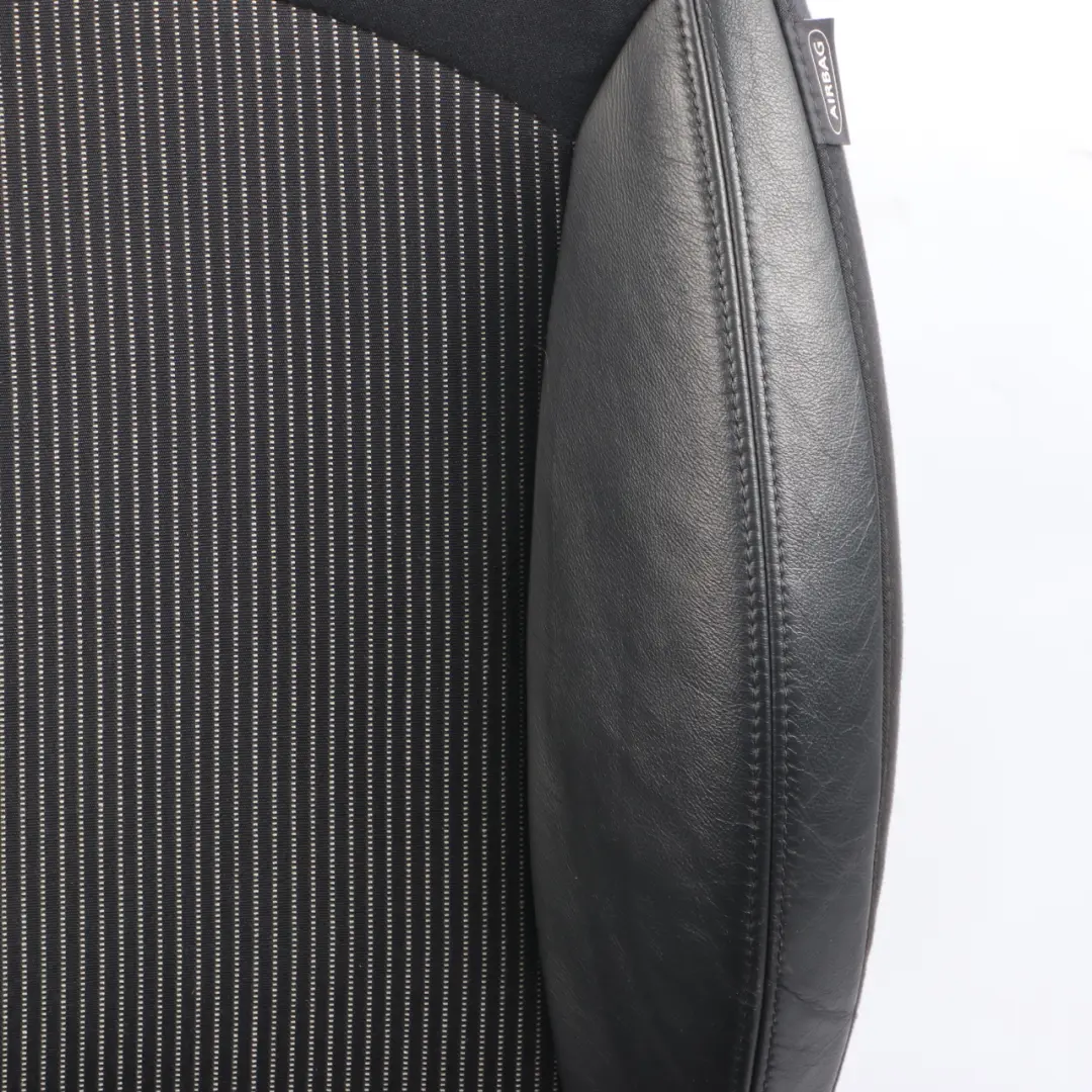 Mini Cooper R56 Sport Mezza Pelle Nero Interno Sedile Anteriore Sinistro N/S - SKU 2753491-1 - Numero di parte 2753491