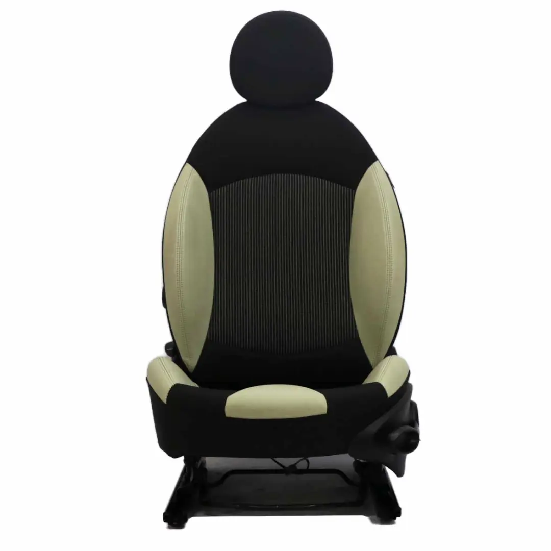 Front Left Seat N/S Heated Sport Cloth Cream Leather to Mini Cooper One R55 R56 R57 with Part number 2753493 Mini Cooper One R55 R56 R57 Front Left Seat N/S Heated Sport Cloth Cream Leather - SKU 2753493-2 - Part number 2753493