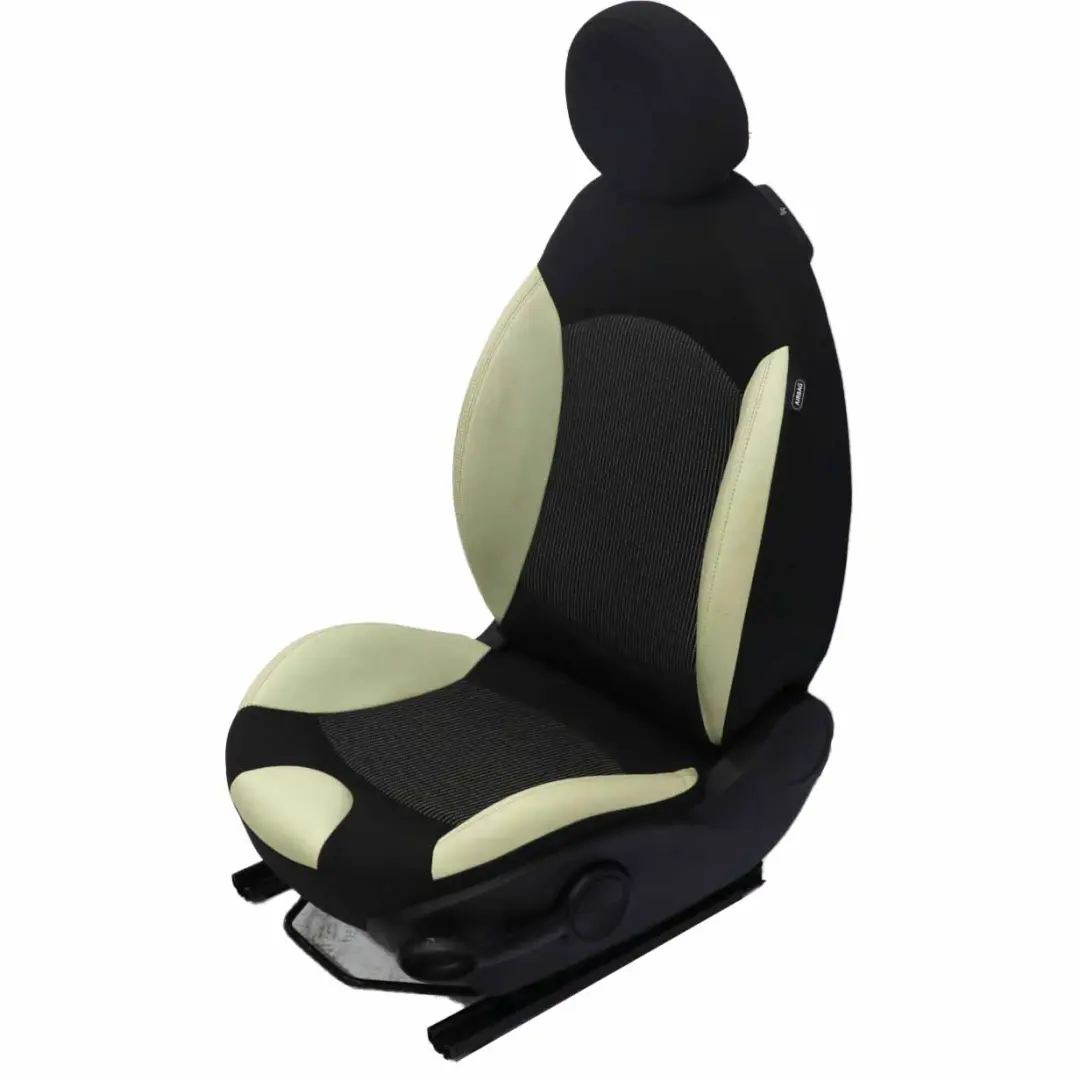 Front Left Seat N/S Heated Sport Cloth Cream Leather to Mini Cooper One R55 R56 R57 with Part number 2753493 Mini Cooper One R55 R56 R57 Front Left Seat N/S Heated Sport Cloth Cream Leather - SKU 2753493-2 - Part number 2753493