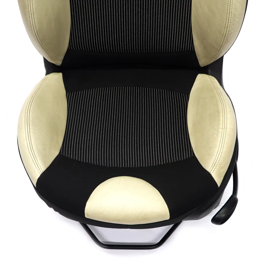  Front Seat MINI R55 R56 R57 Left N/S Sport Cloth Cream White Leather Ray - SKU 2753493-3 - Part number 2753493