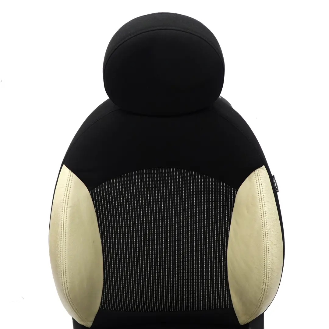  Front Seat MINI R55 R56 R57 Left N/S Sport Cloth Cream White Leather Ray - SKU 2753493-3 - Part number 2753493