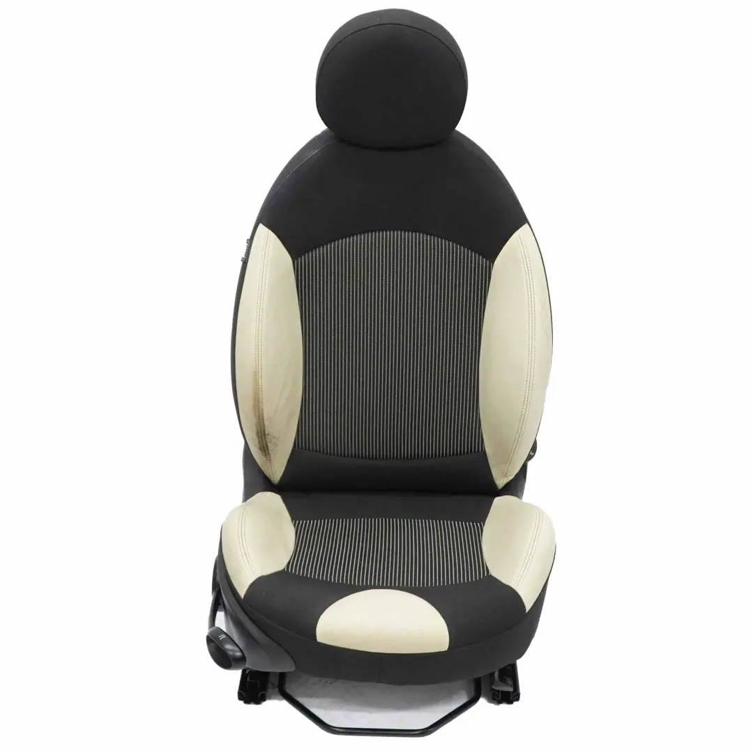 MINI Cooper One R55 R56 R57 Sport Cloth Cream Leather Front Right O/S Seat - SKU 2753494-1 - Part number 2753494