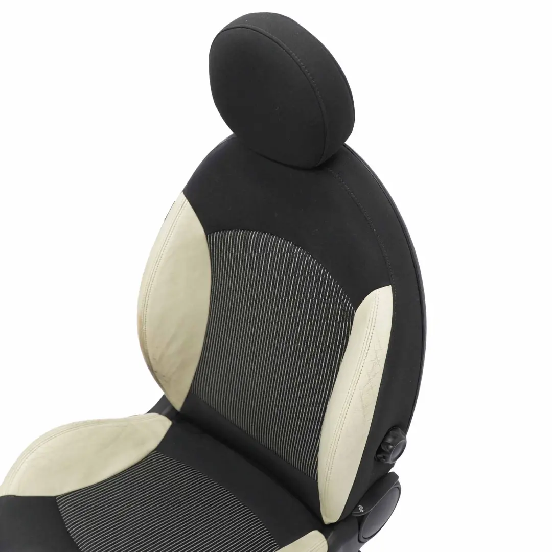 Siege avant droit en tissu sport et cuir creme pour Mini Cooper One R55 R56 R57 à propos du numéro de pièce 2753494 Mini Cooper One R55 R56 R57 Siege avant droit en tissu sport et cuir creme - SKU 2753494-1 - Numéro de pièce 2753494