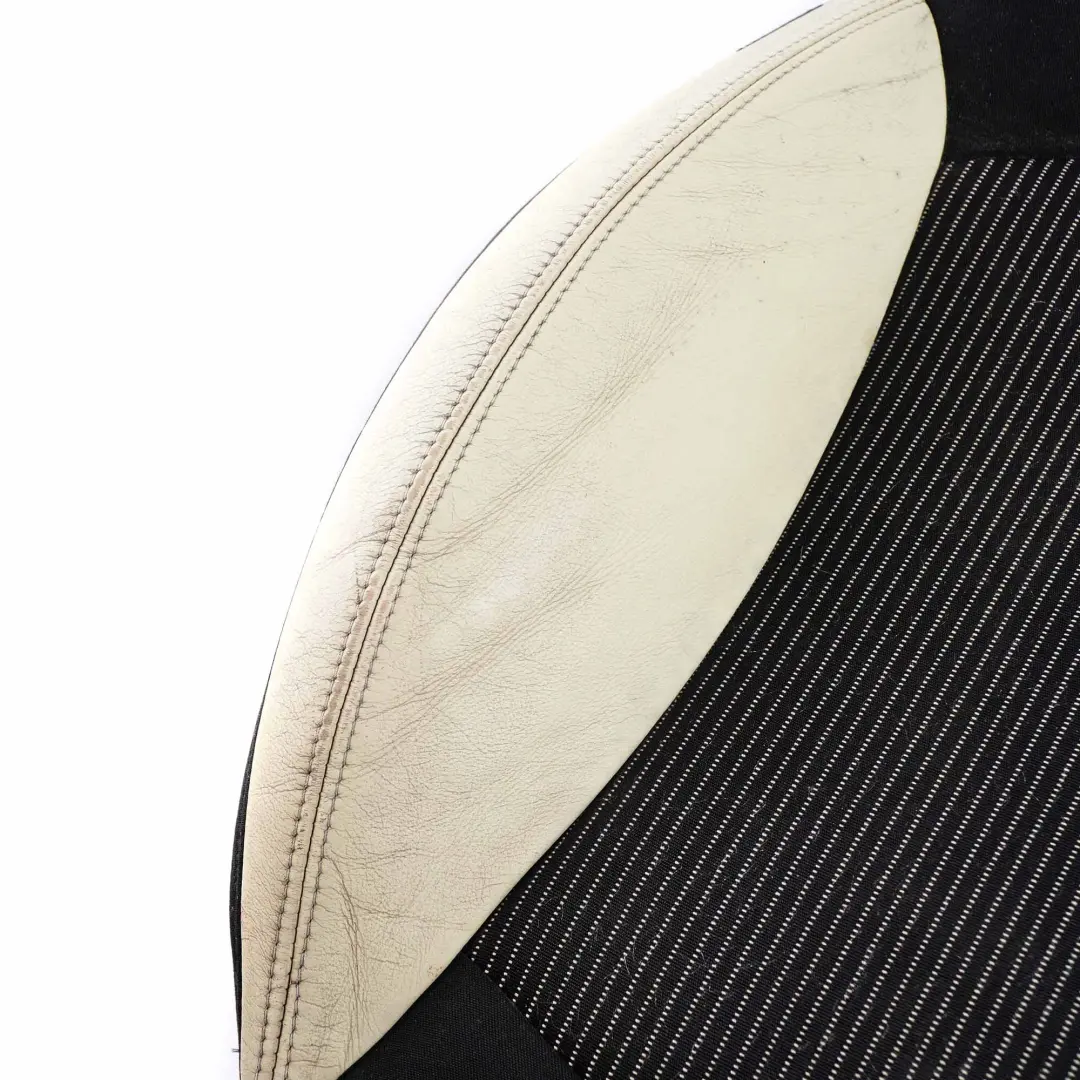 Seat Backrest Mini R55 R56 R57 Front Right O/S Sport Cover Cloth Leather White - SKU 2753494-2 - Part number 2753494