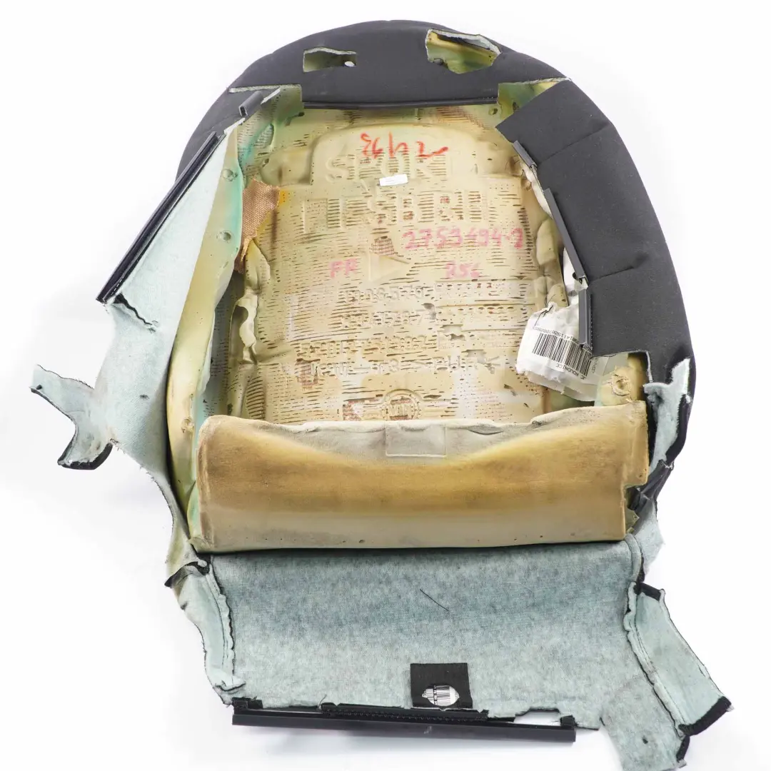 Schienale Mini R55 R56 R57 Anteriore Destro Basic Cover Tessuto Panno Nero per  con numero di parte 2753494  Schienale Mini R55 R56 R57 Anteriore Destro Basic Cover Tessuto Panno Nero - SKU 2753494-2 - Numero di parte 2753494