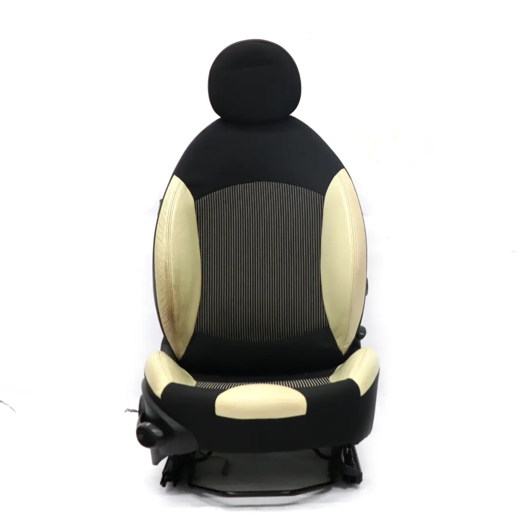 Mini Cooper One R55 R56 R57 Front Seat Sport Cloth Cream Leather Right O/S - SKU 2753494 - Part number 2753494