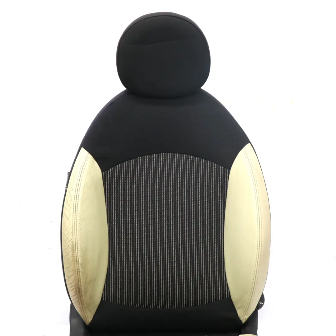 MINI Cooper One R55 R56 R57 Sport Cloth Cream Leather Front Right O/S Seat - SKU 2753494 - Part number 2753494