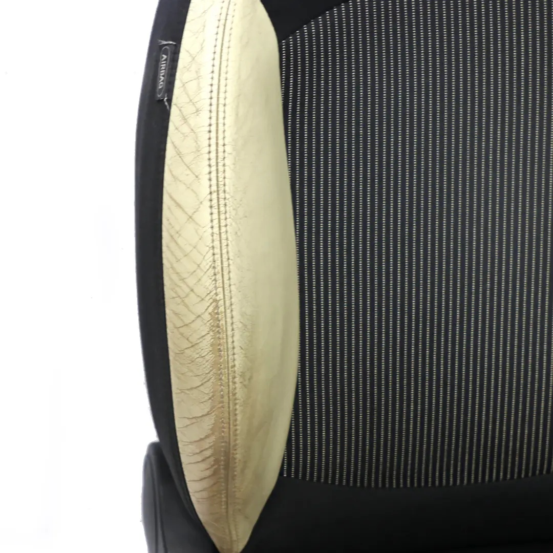 MINI Cooper One R55 R56 R57 Sport Cloth Cream Leather Front Right O/S Seat - SKU 2753494 - Part number 2753494