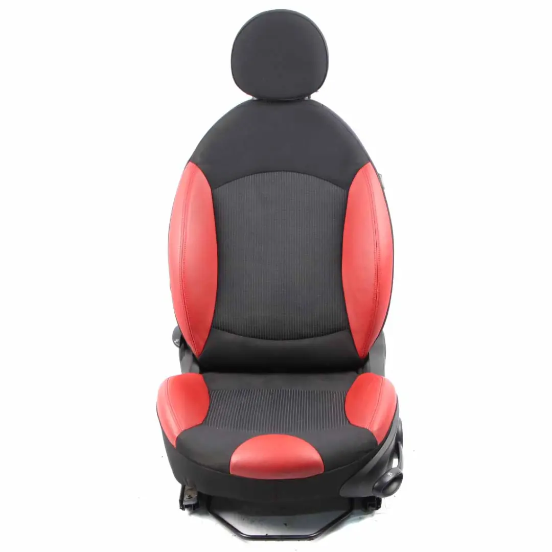 Mini R55 R56 Vordersitz Links Sportsitz Schwarz Stoff Rot Leder - SKU 2753497-1 - Teilenummer 2753497