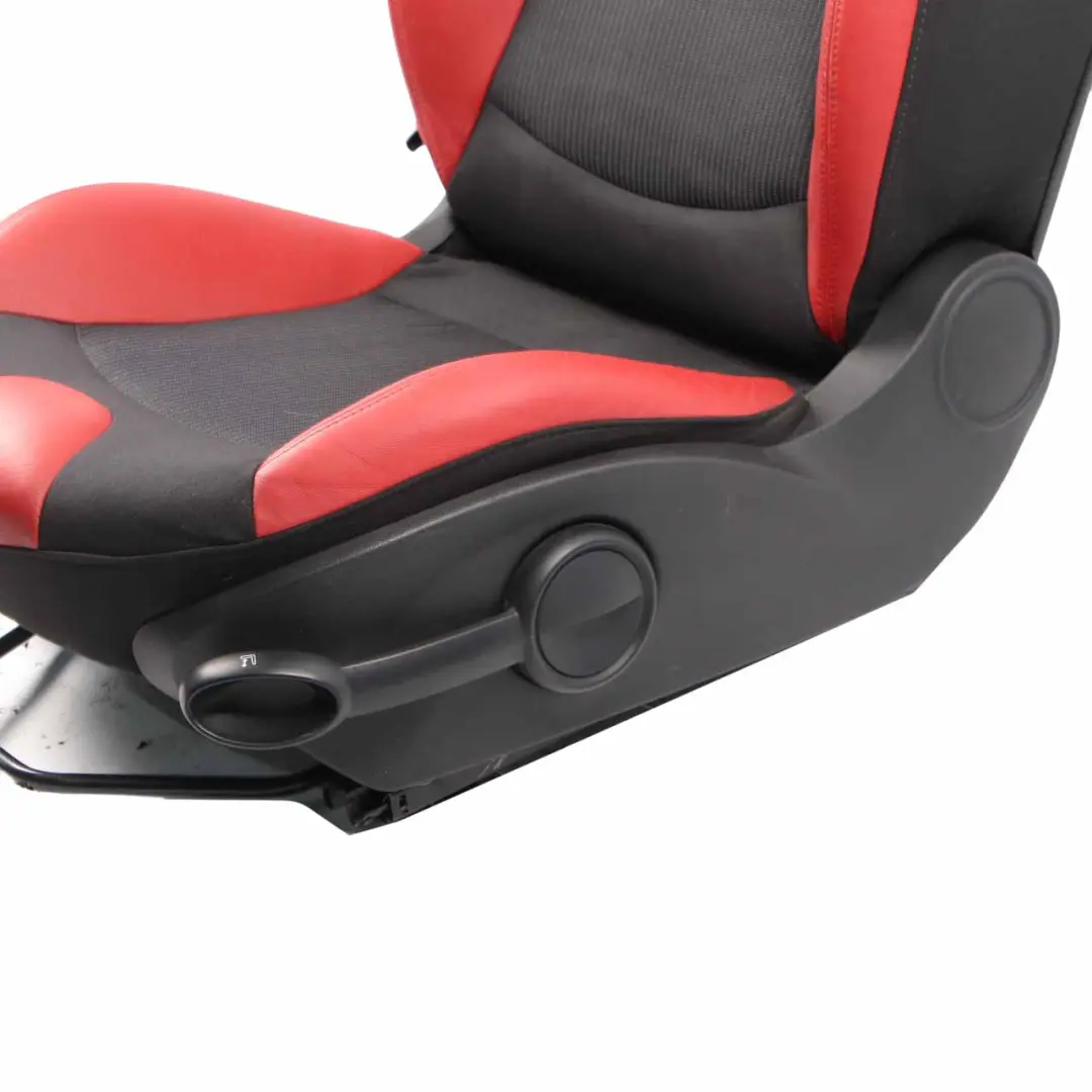 Front Seat Left Sport Seat Cloth Fabric Red Leather to Mini R55 R56 with Part number 2753497 Mini R55 R56 Front Seat Left Sport Seat Cloth Fabric Red Leather - SKU 2753497-1 - Part number 2753497