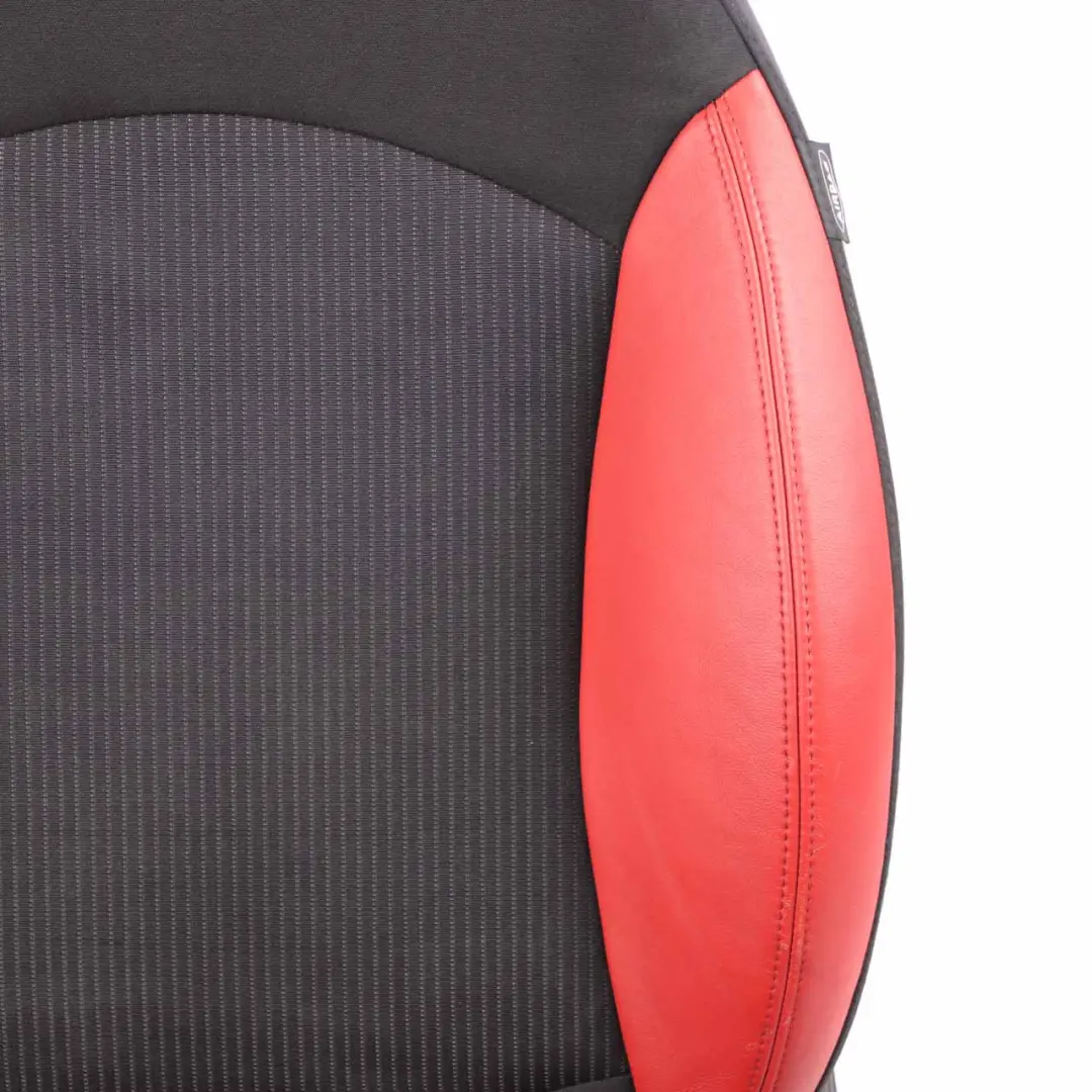 Mini R55 R56 Vordersitz Links Sportsitz Schwarz Stoff Rot Leder - SKU 2753497-1 - Teilenummer 2753497