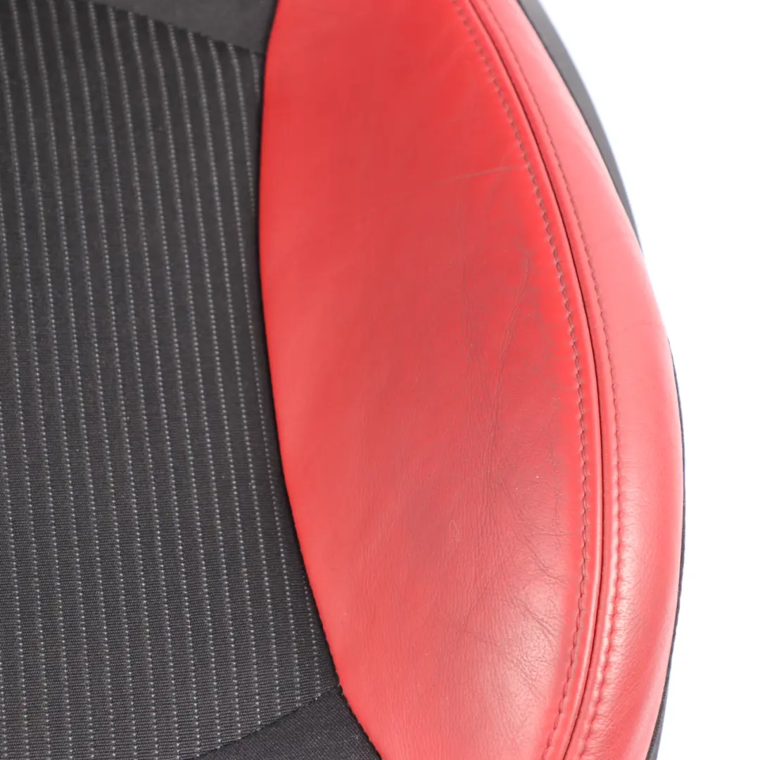 Front Seat Left N/S Sport Seat Cloth Fabric Red Leather Heated to Mini R55 R56 with Part number 2753497 Mini R55 R56 Front Seat Left N/S Sport Seat Cloth Fabric Red Leather Heated - SKU 2753497-2 - Part number 2753497