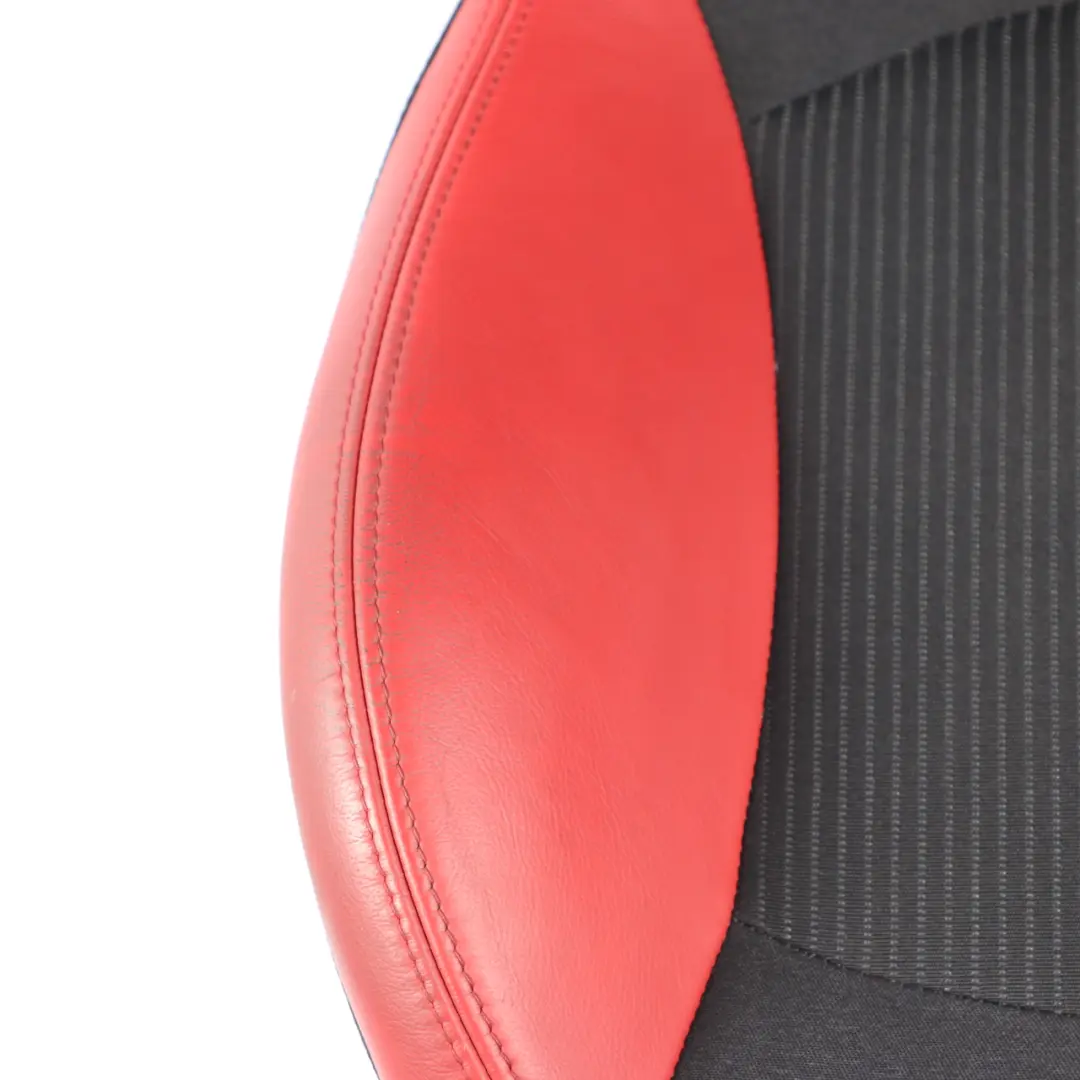 Front Seat Left N/S Sport Seat Cloth Fabric Red Leather Heated to Mini R55 R56 with Part number 2753497 Mini R55 R56 Front Seat Left N/S Sport Seat Cloth Fabric Red Leather Heated - SKU 2753497-2 - Part number 2753497