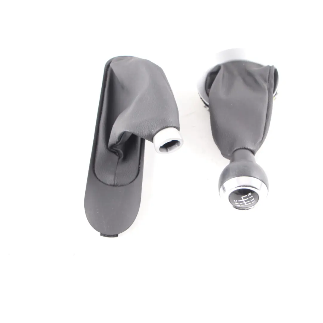 Schaltknauf 6-Gang Faltenbalg Hebel Handbremse Leder Schwarz Set für Mini R55 R56 mit Teilenummer 2753783 Mini R55 R56 Schaltknauf 6-Gang Faltenbalg Hebel Handbremse Leder Schwarz Set - SKU 2753783-1 - Teilenummer 2753783