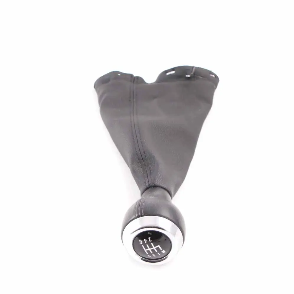 Gear Shift Knob Mini R55 R56 R57 R58 6-Speed Gaiter Leather Black - SKU 2753783-2 - Part number 2753783