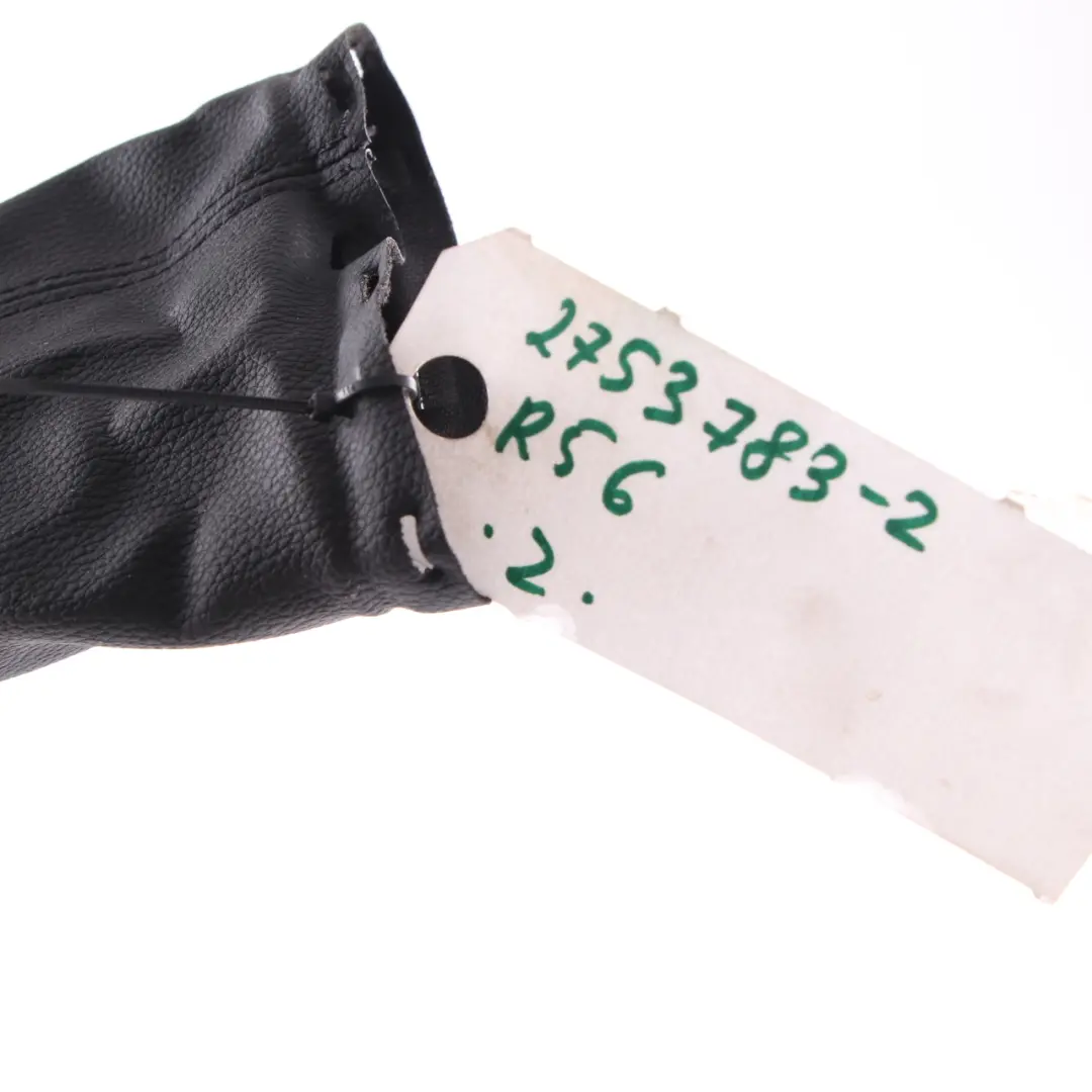 Gear Shift Knob Mini R55 R56 R57 R58 6-Speed Gaiter Leather Black - SKU 2753783-2 - Part number 2753783