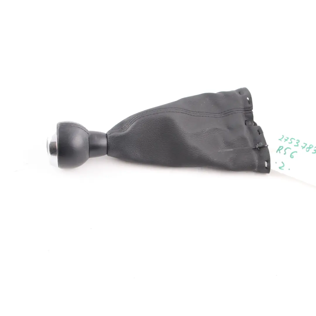 Gear Shift Knob Mini R55 R56 R57 R58 6-Speed Gaiter Leather Black - SKU 2753783-2 - Part number 2753783