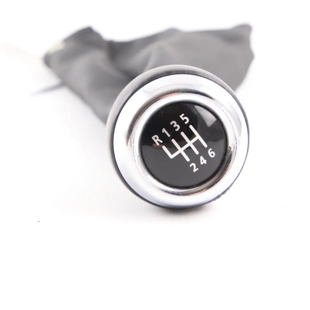Gear Shift Knob Mini R55 R56 R57 R58 6-Speed Gaiter Leather Black - SKU 2753783-2 - Part number 2753783