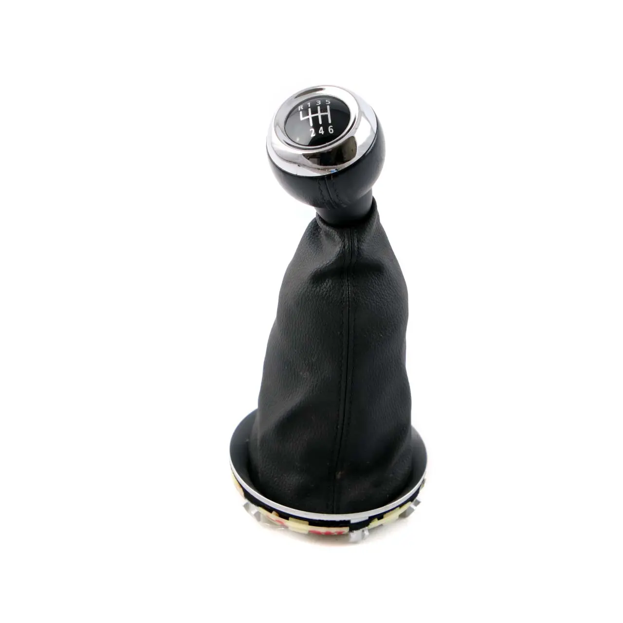 Mini R56 R58 6-Velocidad Pomo De La palanca De cambios polaina De cuero Negro