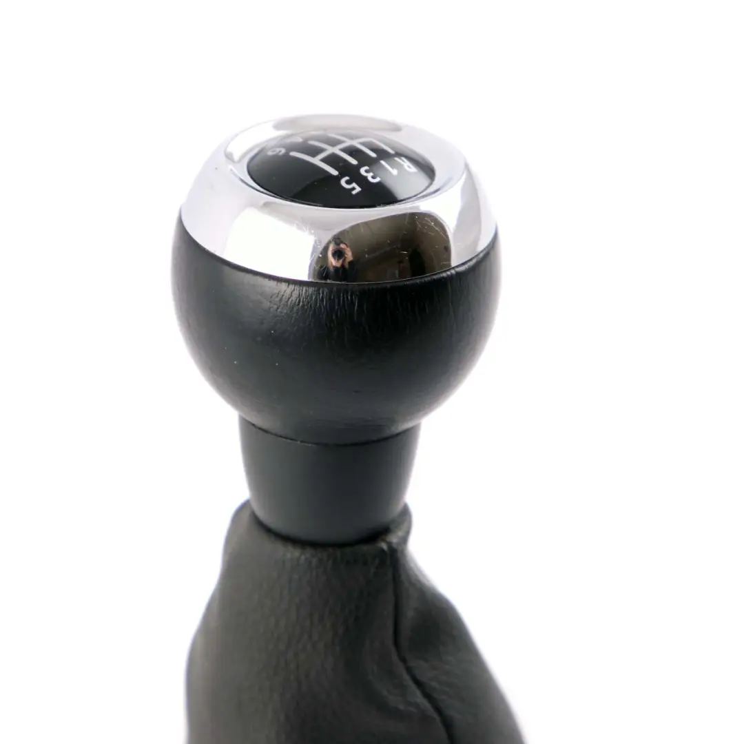 6-Speed Gear Shift Knob Gaiter Leather Black to Mini Cooper R55 R56 R57 R58 with Part number 2753783 Mini Cooper R55 R56 R57 R58 6-Speed Gear Shift Knob Gaiter Leather Black - SKU 2753783 - Part number 2753783