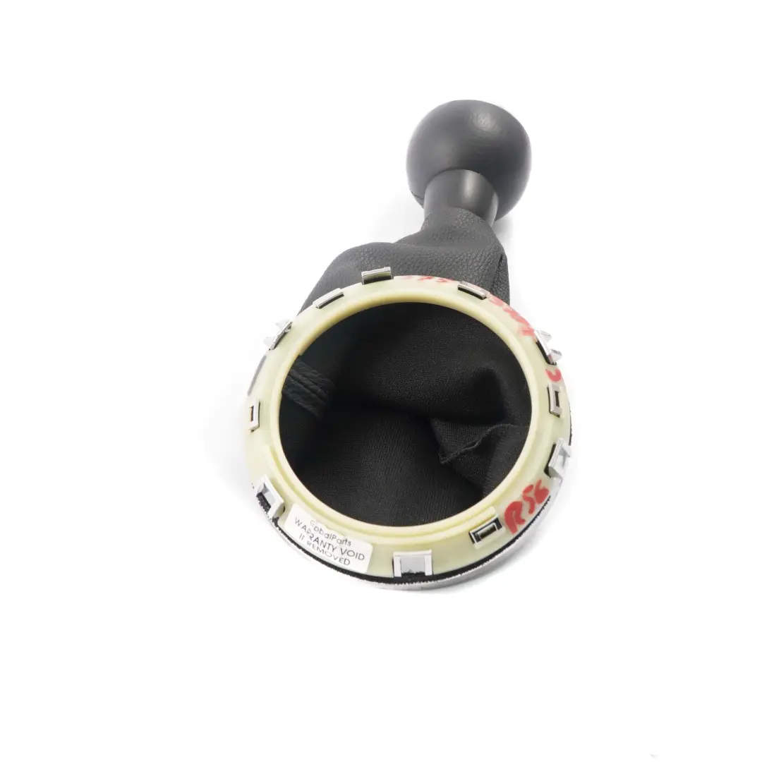 Mini Cooper R55 R56 R57 R58 Gear Shift Knob Gaiter Cover Leather Chrome - SKU 2753784-5 - Part number 2753784
