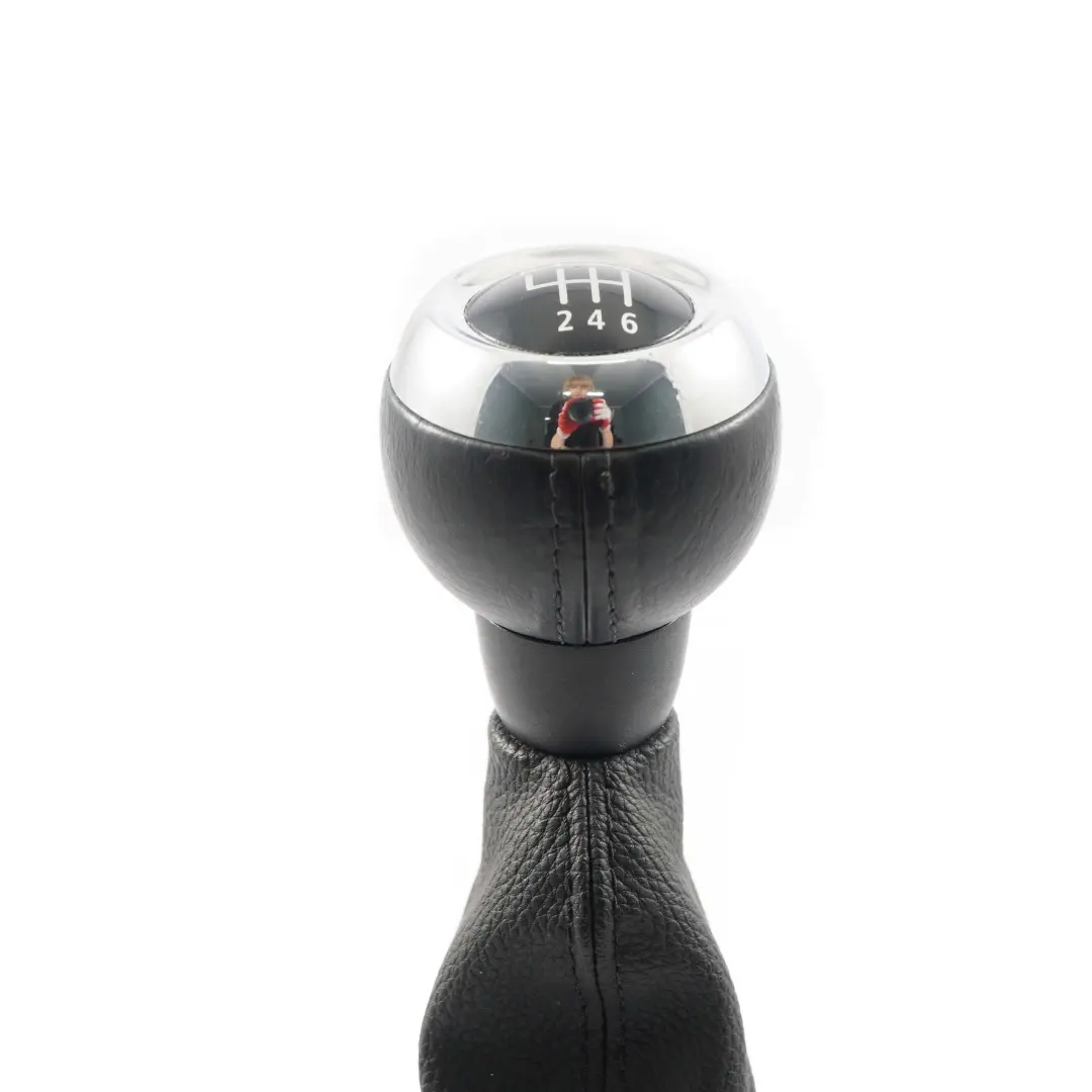 Pomo De La palanca De cambios Funda De cuero cromado para Mini Cooper R55 R56 R57 R58 con número de pieza 2753784 Mini Cooper R55 R56 R57 R58 Pomo De La palanca De cambios Funda De cuero cromado - SKU 2753784-5 - Número de pieza 2753784