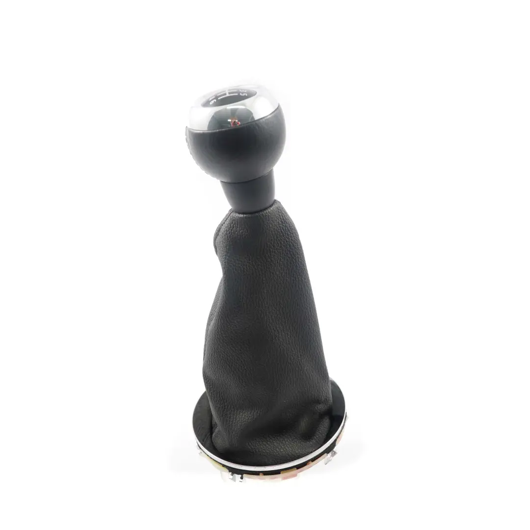 Shift Knob Gaiter Cover Leather Chrome to Mini Cooper R55 R56 R57 R58 Gear with Part number 2753784 Mini Cooper R55 R56 R57 R58 Gear Shift Knob Gaiter Cover Leather Chrome - SKU 2753784-5 - Part number 2753784
