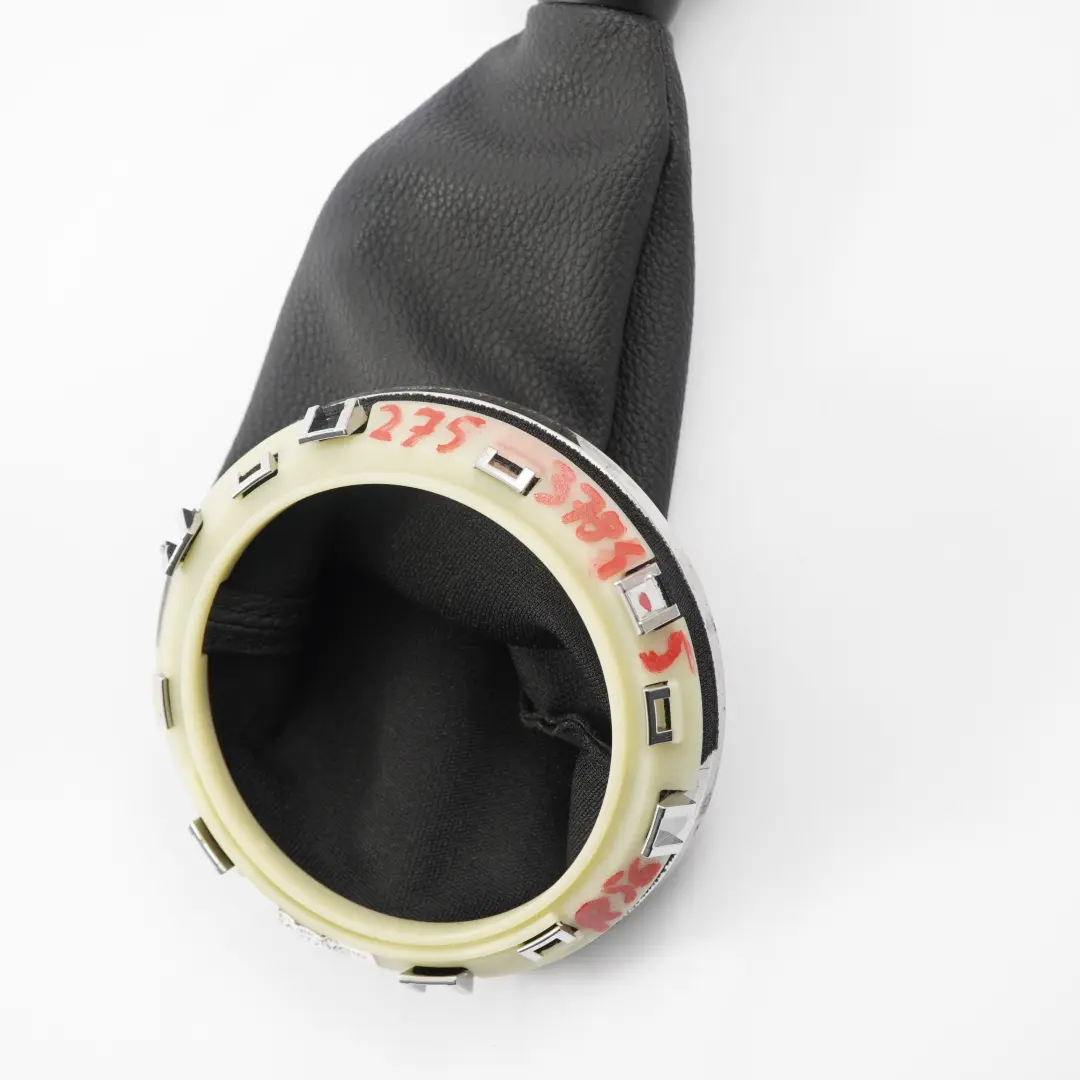 Shift Knob Gaiter Cover Leather Chrome to Mini Cooper R55 R56 R57 R58 Gear with Part number 2753784 Mini Cooper R55 R56 R57 R58 Gear Shift Knob Gaiter Cover Leather Chrome - SKU 2753784-5 - Part number 2753784