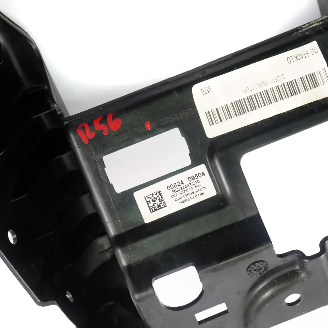 Mini Cooper One R55 R56 Trim Black Centre Console Cover - SKU 2754160 - Part number 2754160