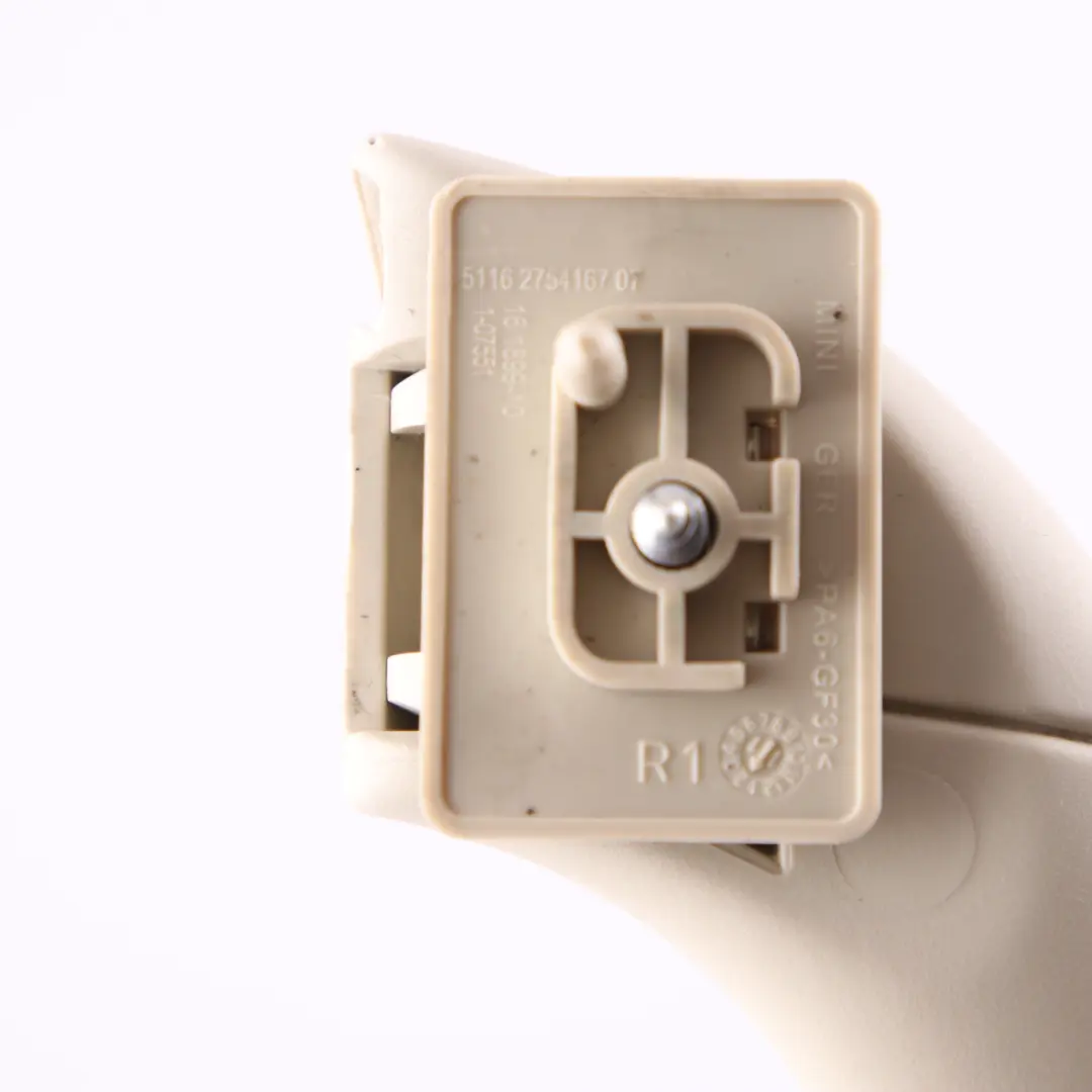 Asidero Techo Delantero Techo N/ Tabaco Claro para Mini Cooper R56 con número de pieza 2754167 Mini Cooper R56 Asidero Techo Delantero Techo N/ Tabaco Claro - SKU 2754167-1 - Número de pieza 2754167