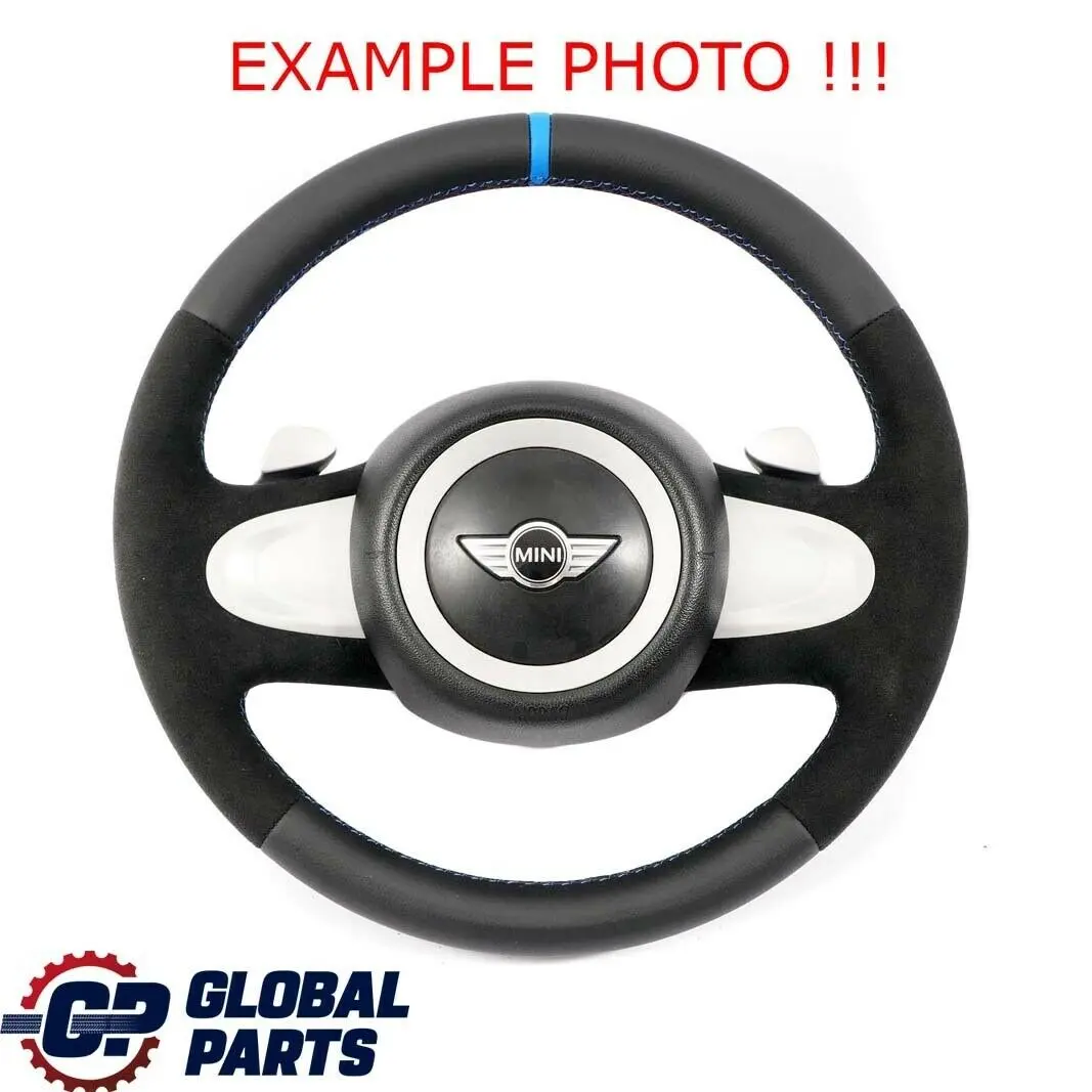 Leather / Alcantara Sport Look Steering Wheel Paddle to Mini Cooper R56 NEW Black with Part number 2754633 Mini Cooper R56 NEW Black Leather / Alcantara Sport Look Steering Wheel Paddle - SKU 2754633-2 - Part number 2754633