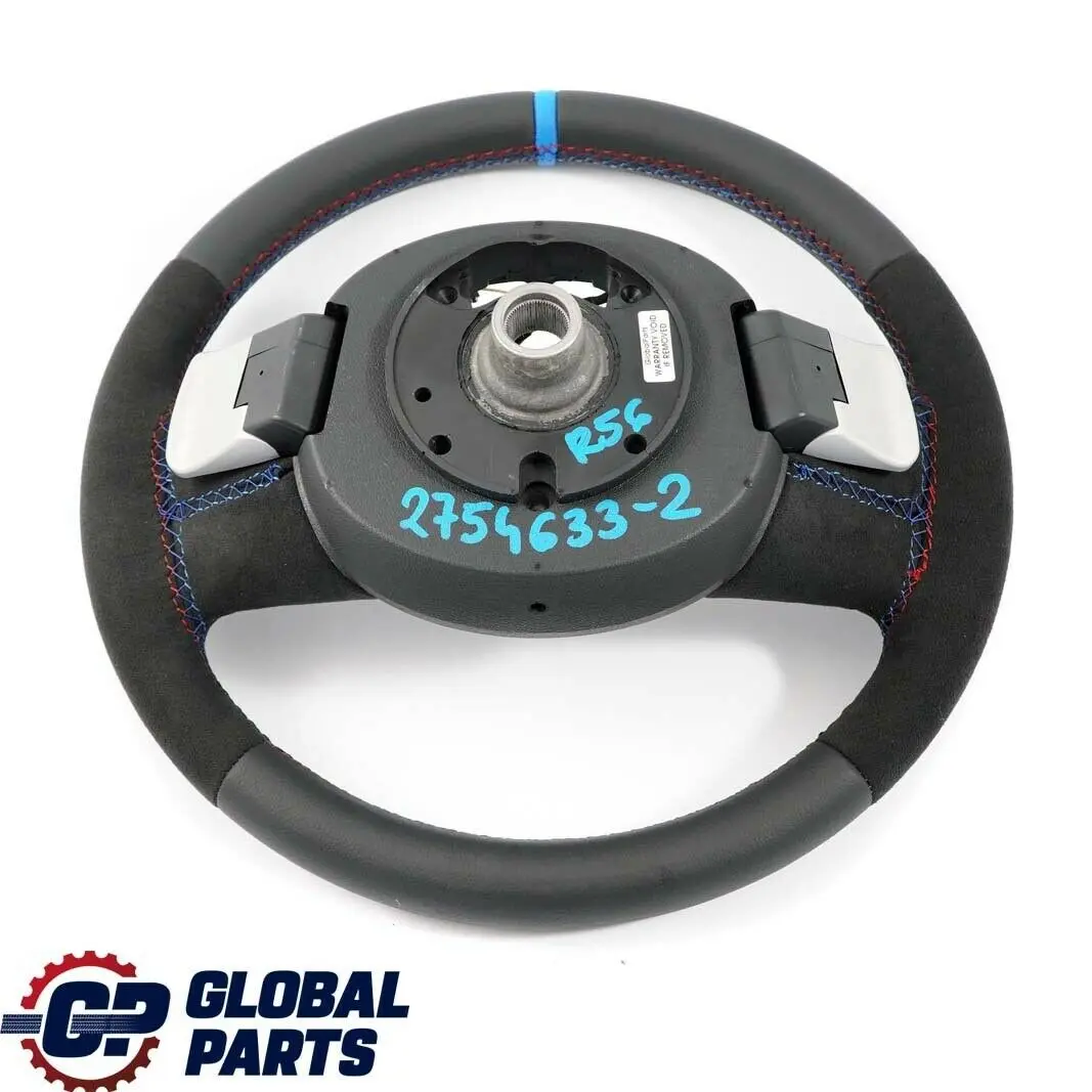 Mini Cooper R56 NUEVO Negro Cuero / Alcantara Sport Look Volante Paddle - SKU 2754633-2 - Número de pieza 2754633