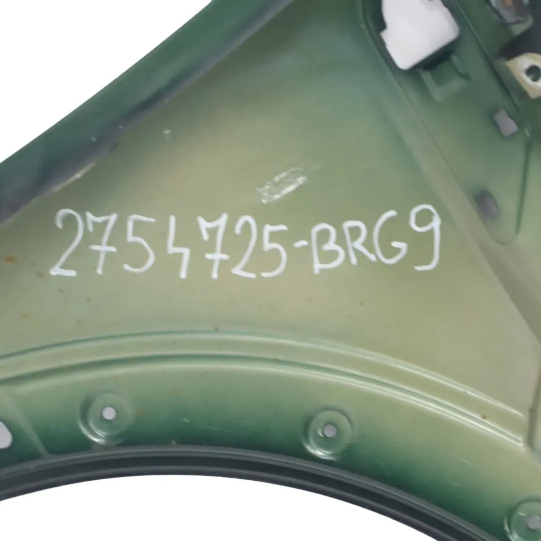 Pannello laterale alare anteriore sinistro Verde britannico - A67 per Mini R56 con numero di parte 2754725 Mini R56 Pannello laterale alare anteriore sinistro Verde britannico - A67 - SKU 2754725-BRG9 - Numero di parte 2754725
