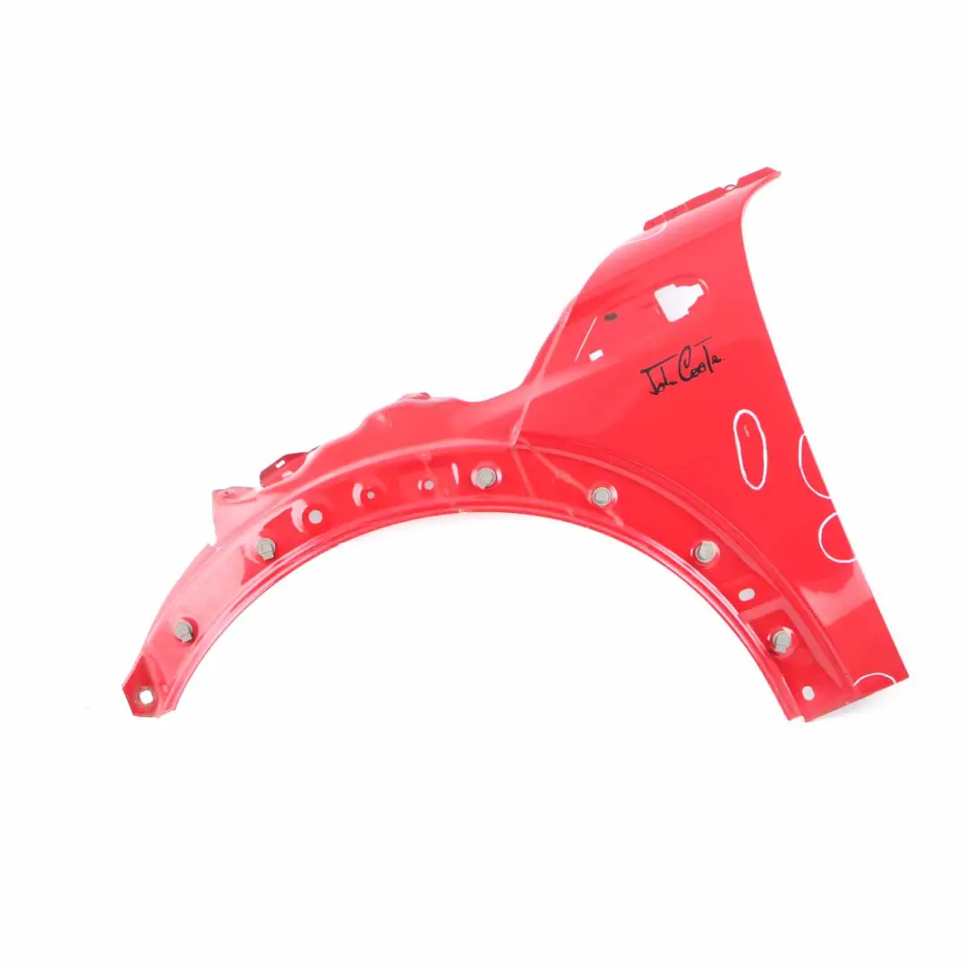 Side Panel Front Left Wing N/S Chili Red - 851 to Mini Cooper R55 R56 R57 R58 with Part number 2754725 Mini Cooper R55 R56 R57 R58 Side Panel Front Left Wing N/S Chili Red - 851 - SKU 2754725-CHRED - Part number 2754725