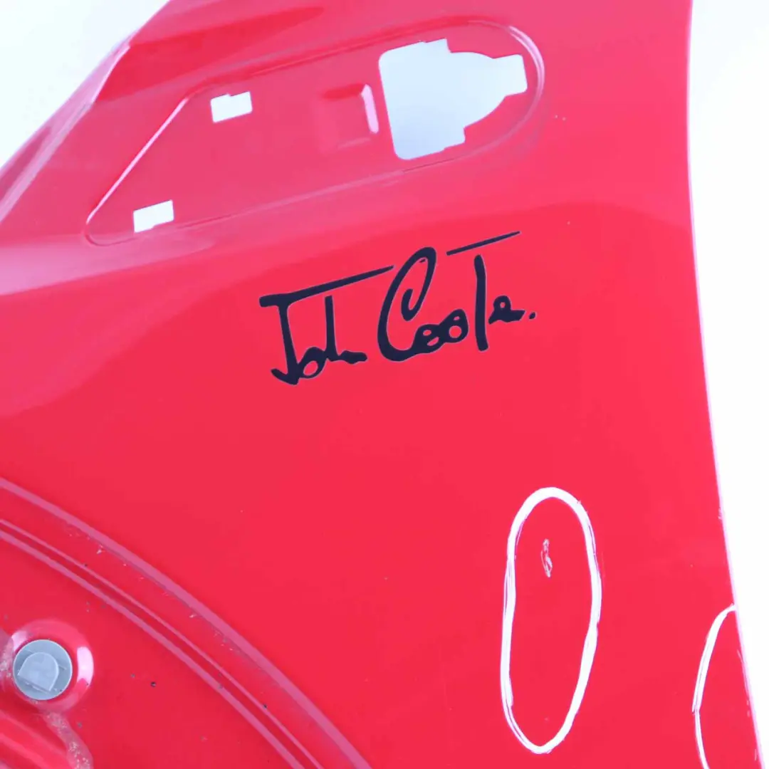 Side Panel Front Left Wing N/S Chili Red - 851 to Mini Cooper R55 R56 R57 R58 with Part number 2754725 Mini Cooper R55 R56 R57 R58 Side Panel Front Left Wing N/S Chili Red - 851 - SKU 2754725-CHRED - Part number 2754725