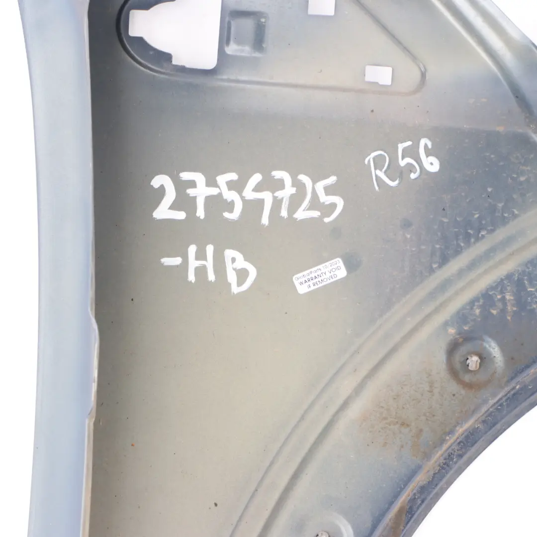 Side Panel Front Left Wing N/S Horizon Blue A93 to Mini Cooper R55 R56 R57 R58 with Part number 2754725 Mini Cooper R55 R56 R57 R58 Side Panel Front Left Wing N/S Horizon Blue A93 - SKU 2754725-HB - Part number 2754725