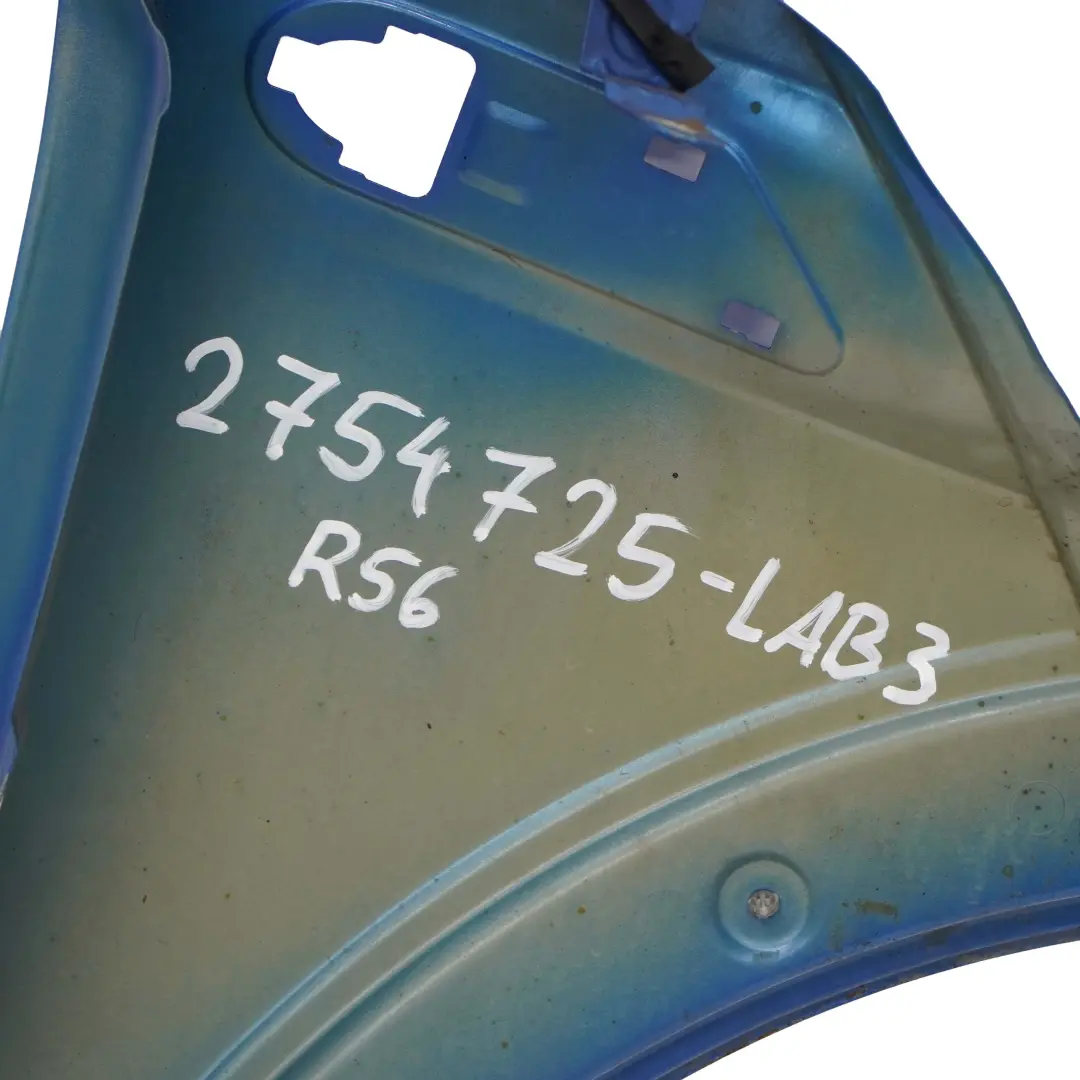Mini Cooper 3 R55 R56 R57 R58 Side Panel Front Left Wing N/S Laser Blue - A59 - SKU 2754725-LAB3 - Part number 2754725