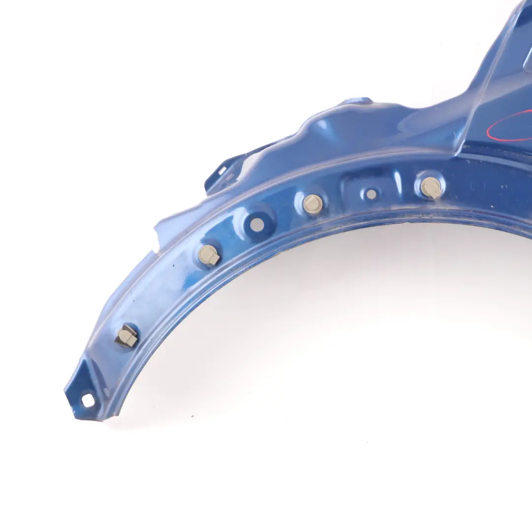 Side Wing Panel Front Left N/S Fender R55 R57 Lightning Blue - A63 to Mini R56 with Part number 2754725 Mini R56 Side Wing Panel Front Left N/S Fender R55 R57 Lightning Blue - A63 - SKU 2754725-LB14 - Part number 2754725
