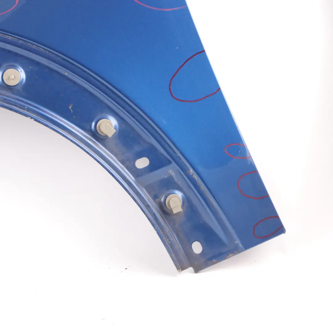 Side Wing Panel Front Left N/S Fender R55 R57 Lightning Blue - A63 to Mini R56 with Part number 2754725 Mini R56 Side Wing Panel Front Left N/S Fender R55 R57 Lightning Blue - A63 - SKU 2754725-LB14 - Part number 2754725