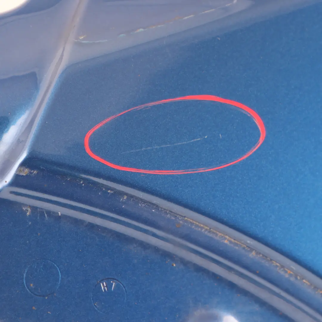 Side Wing Panel Front Left N/S Fender R55 R57 Lightning Blue - A63 to Mini R56 with Part number 2754725 Mini R56 Side Wing Panel Front Left N/S Fender R55 R57 Lightning Blue - A63 - SKU 2754725-LB14 - Part number 2754725