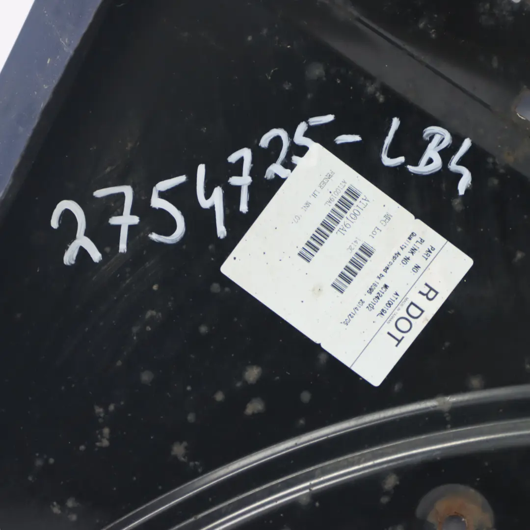 Mini R55 R56 R57 Pannello Laterale Anteriore Sinistra Lightning Blue - A63 - SKU 2754725-LB4 - Numero di parte 2754725