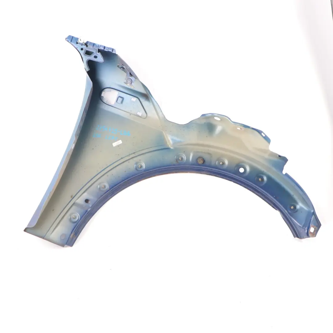 Side Panel Front Left Wing N/S Lightning Blue to Mini R55 R56 R57 R58 with Part number 2754725 Mini R55 R56 R57 R58 Side Panel Front Left Wing N/S Lightning Blue - SKU 2754725-LB6 - Part number 2754725