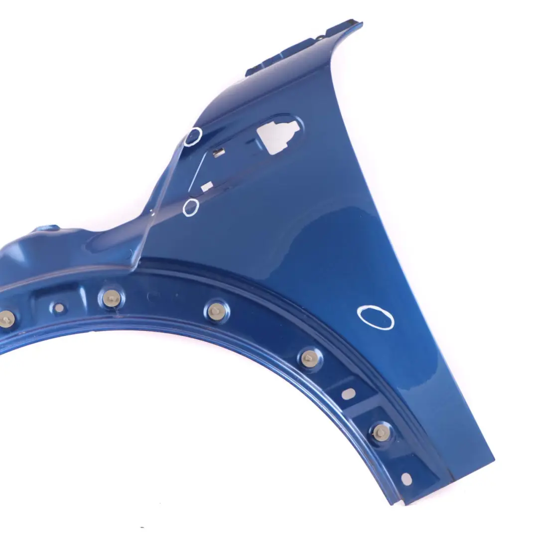 Side Panel Front Left Wing N/S Lightning Blue - A63 to Mini Cooper R55 R56 R57 with Part number 2754725 Mini Cooper R55 R56 R57 Side Panel Front Left Wing N/S Lightning Blue - A63 - SKU 2754725-LB7 - Part number 2754725