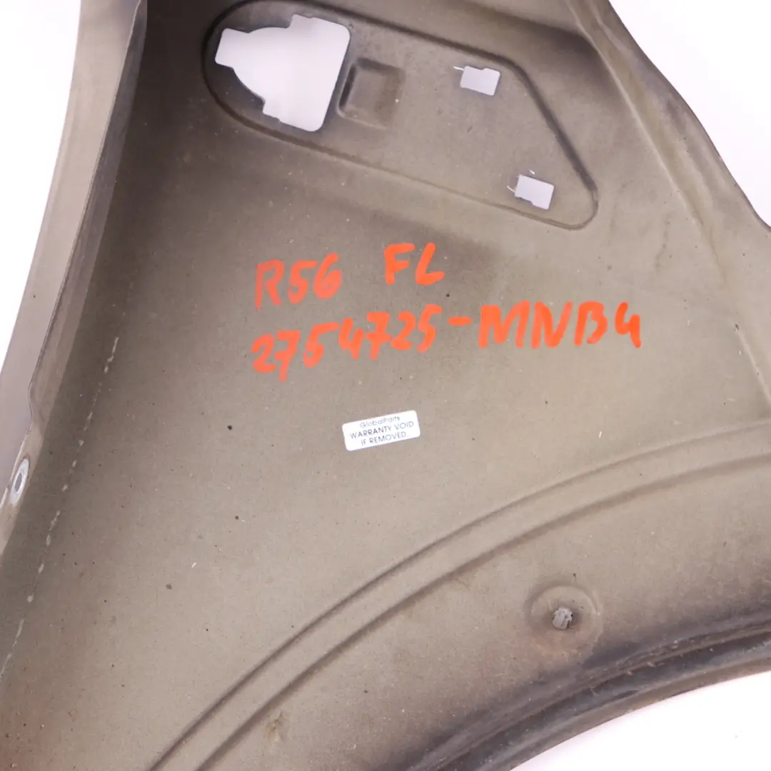 Side Panel Front Left Wing N/S R55 R57 Midnight Black Metallic - A94 to Mini R56 with Part number 2754725 Mini R56 Side Panel Front Left Wing N/S R55 R57 Midnight Black Metallic - A94 - SKU 2754725-MNB4 - Part number 2754725
