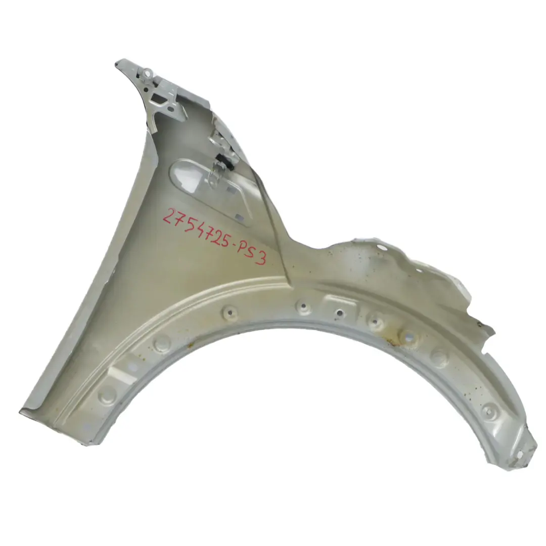 Side Panel Front Left Wing N/S Pure Silver - 900 to Mini Cooper R55 R56 R57 R58 with Part number 2754725 Mini Cooper R55 R56 R57 R58 Side Panel Front Left Wing N/S Pure Silver - 900 - SKU 2754725-PS3 - Part number 2754725