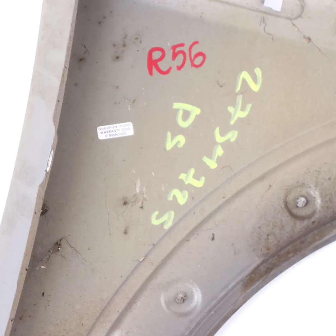 Side Panel Front Left Wing N/S Pure Silver 900 to Mini R55 R56 R57 R58 with Part number 2754725 Mini R55 R56 R57 R58 Side Panel Front Left Wing N/S Pure Silver 900 - SKU 2754725-PS - Part number 2754725